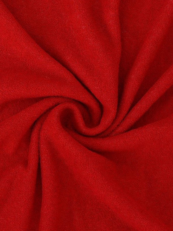 Kvalitex Frottee-Spannbettlaken Einzelbett 90x200cm rot Kvalitex
