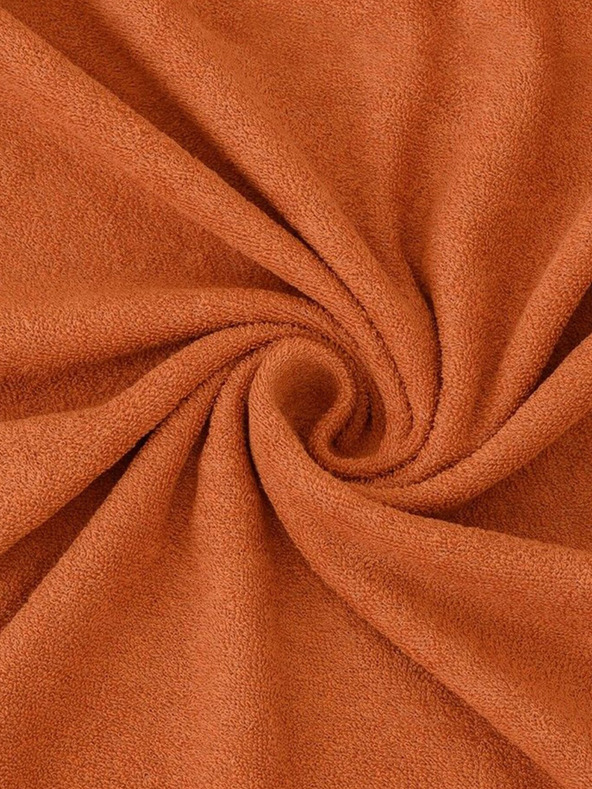 Kvalitex Frottee-Spannbettlaken 120x200cm braun Kvalitex