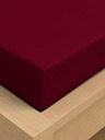 Kvalitex Jersey Bettlaken mit Lycra 140x200cm burgunderrot