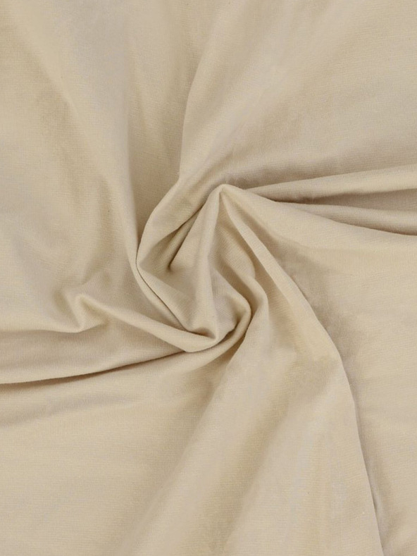 Kvalitex Jersey Einzelbettlaken mit Lycra 140x200cm hellbeige Kvalitex