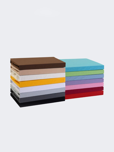 Kvalitex Jersey Bettlaken für Doppelbett 180x200cm hellgrau Kvalitex