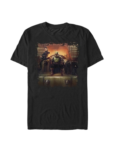 ZOOT.Fan Schwarzes Herren Star Wars Boba Painterly Throne T-Shirt