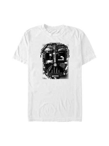 ZOOT.Fan Weißes Star Wars Herren T-Shirt mit Pixelgesicht