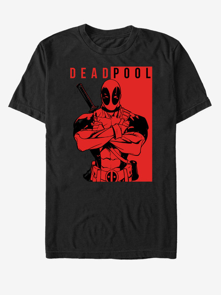 ZOOT.Fan Schwarzes Unisex-T-Shirt Marvel Deadpool Police