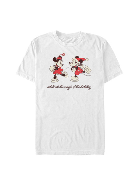 ZOOT.Fan Weißes Herren Disney Vintage Holiday Skaters T-Shirt