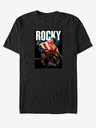 ZOOT.Fan Schwarzes Unisex T-Shirt ZOOT.Fan Rocky und Flagge