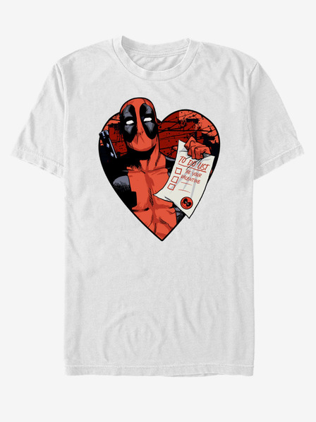 ZOOT.Fan Weißes Unisex T-Shirt Marvel Deadpool Liste