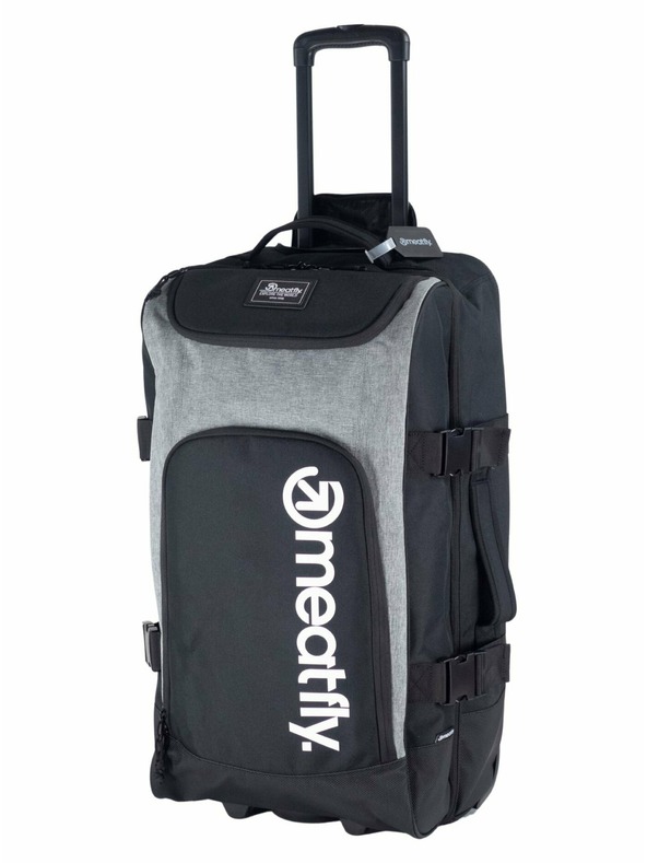Meatfly Meatfly Koffer Contin Grey Heather | Schwarz | Volumen 100 L