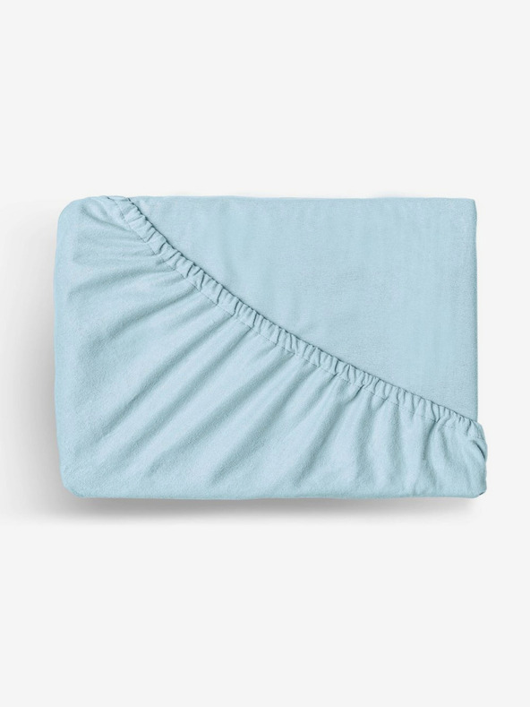 Kvalitex Flanell Spannbetttuch 120x200cm hellblau