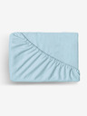 Kvalitex Flanell Spannbetttuch 120x200cm hellblau