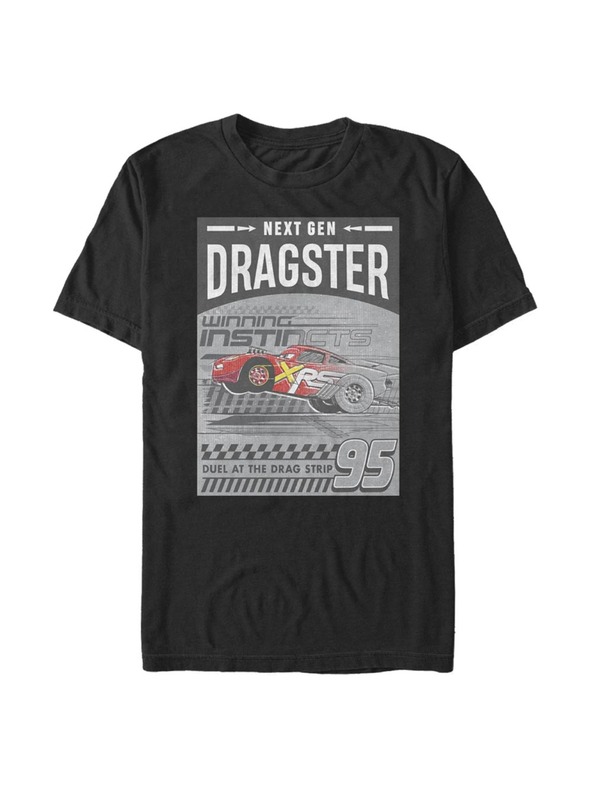 ZOOT.Fan Schwarzes Pixar Dragster Gen T-Shirt für Männer