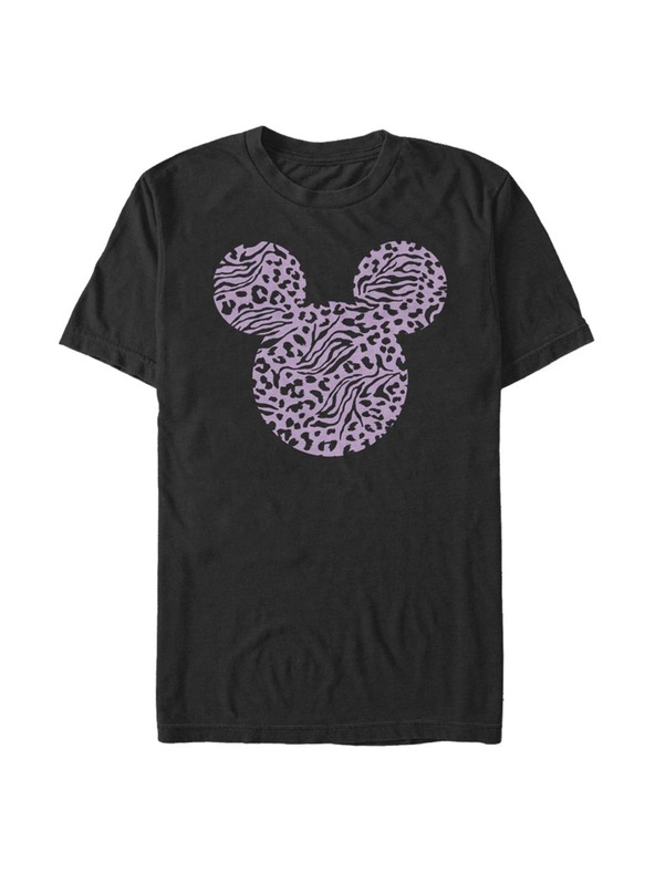 ZOOT.Fan Schwarzes Herren-T-Shirt Disney Mickey Zebra Cheeta Fill