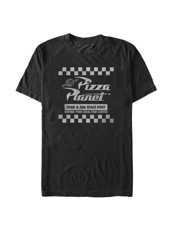 ZOOT.Fan Schwarzes Herren T-Shirt Pixar Pizza Planet Box