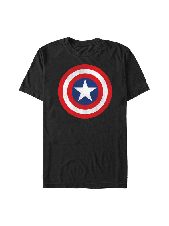 ZOOT.Fan Schwarzes Herren Marvel Captain Classic T-Shirt