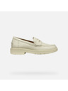 Geox Cremefarbene Damen-Mokassins Geox Spherica EC1