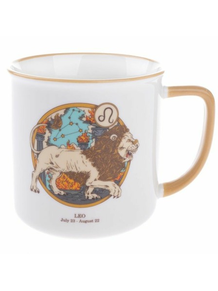 Casa de Engel Porzellanbecher, Sternzeichen - Löwe, 460ml, 6/36