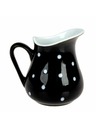 Casa de Engel Keramischer Krug, schwarz mit Punkten, 500ml, 6/24