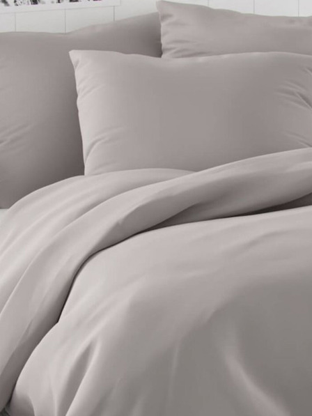 Kvalitex LUXURY COLLECTION Satin-Spannbetttuch 140x220, 70x90cm hellgrau
