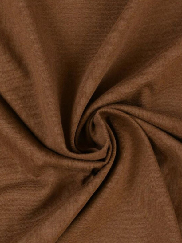 Kvalitex Jersey Einzelblatt 100x200cm dunkelbraun