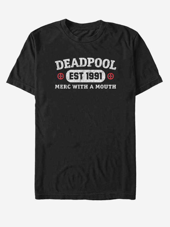 ZOOT.Fan Schwarzes Unisex Marvel Athletic Merc-T-Shirt