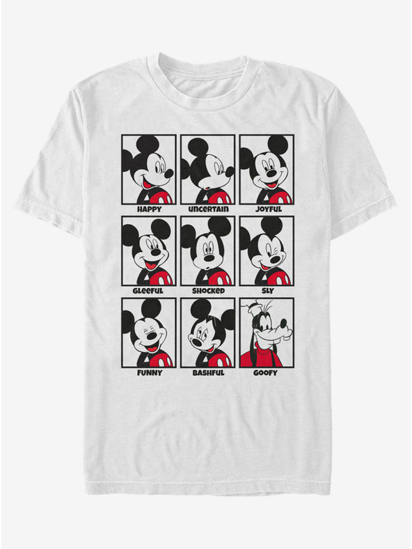 ZOOT.Fan Weißes Herren Disney Mickey Mood T-Shirt