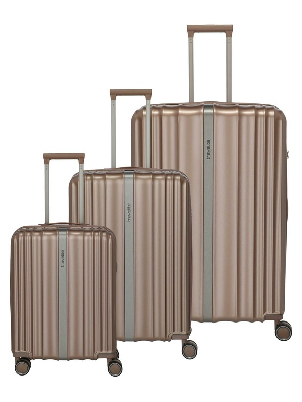 Travelite Reisekofferset Travelite Paros 4w S,M,L Cappuccino