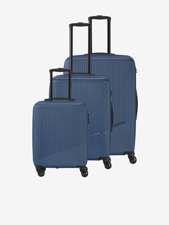 Travelite Dreier-Set Travelite Bali S,M,L Blau Reisekoffer