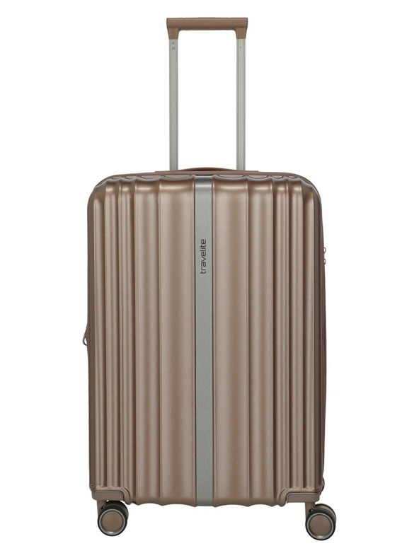 Travelite Reisekoffer Travelite Paros 4w M Cappuccino