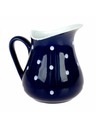 Casa de Engel Keramikkrug, blau mit Punkten, 500ml, 6/24