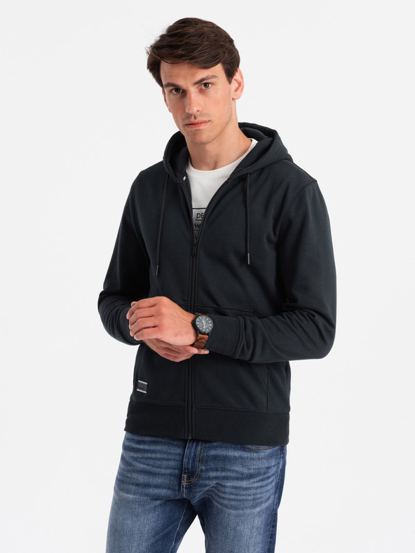 Ombre Clothing Herren Baumwoll-Sweatjacke BASIC Ombre Clothing