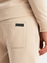 Ombre Clothing Herren Baumwoll-Sweatshirt BASIC + Jogginghose beige Ombre Clothing