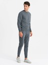 Ombre Clothing Herren Sweatshirt BASIC aus Baumwolle graphit Ombre Clothing