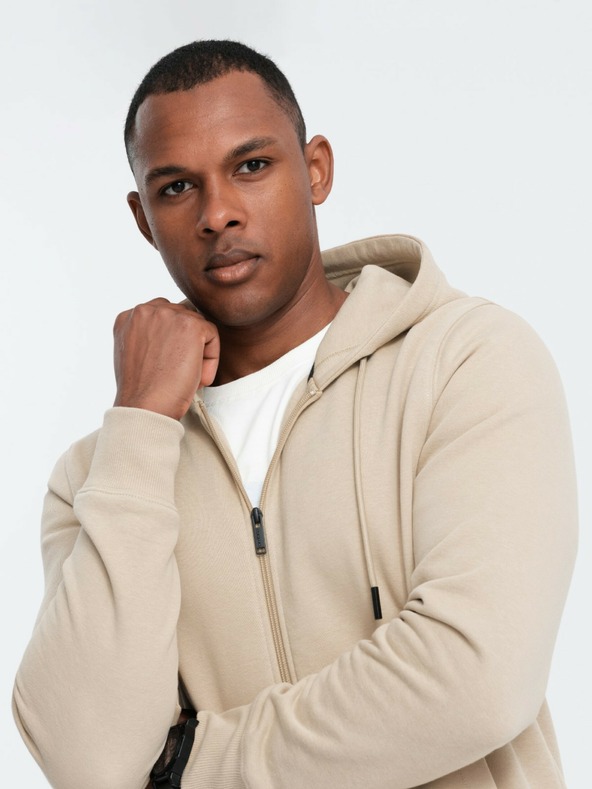 Ombre Clothing Herren Baumwoll-Sweatjacke BASIC Ombre Clothing