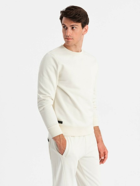 Ombre Clothing Herren Trainingsanzug aus Baumwolle BASIC creme Ombre Clothing
