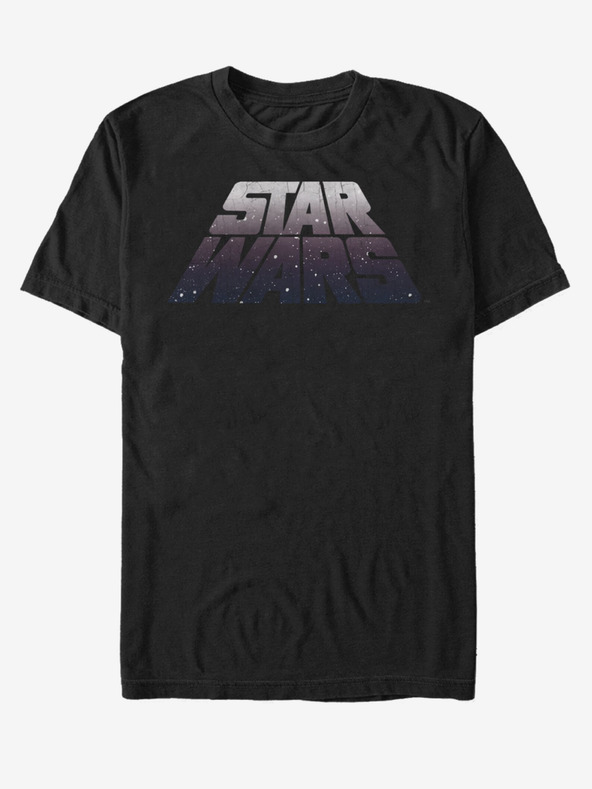 ZOOT.Fan Schwarzes Unisex-T-Shirt Star Wars Perspective Logo