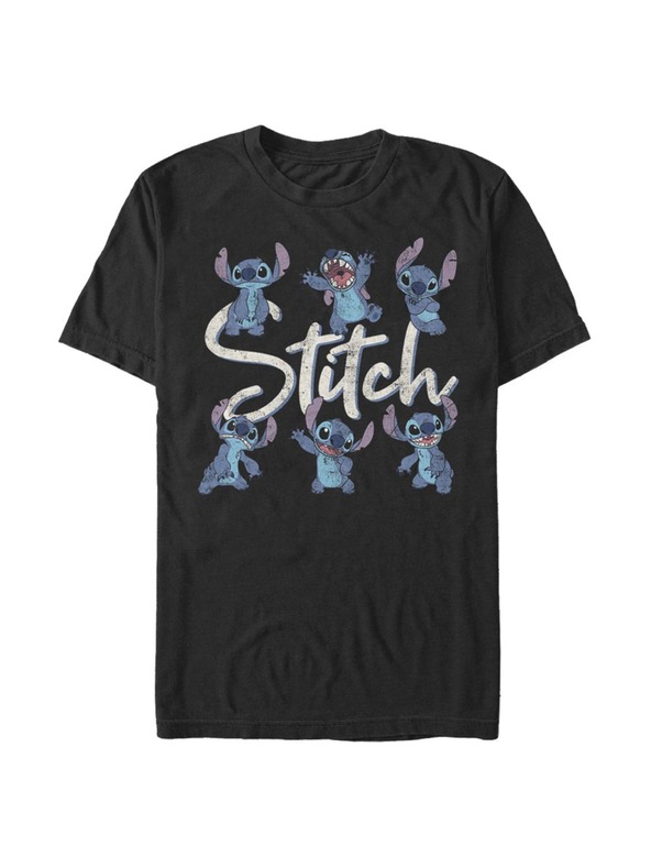 ZOOT.Fan Schwarzes Herren T-Shirt Disney STITCH POSES