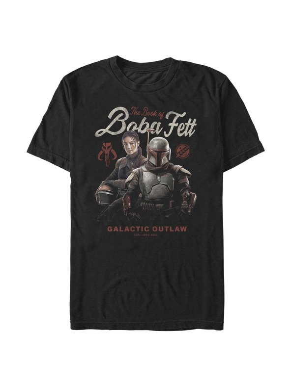 ZOOT.Fan Schwarzes Herren Star Wars Boba Badge T-Shirt