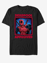 ZOOT.Fan Schwarzes unisex Marvel Deadpool Approved T-Shirt