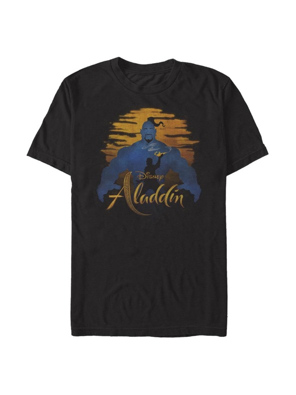 ZOOT.Fan Schwarzes Herren Disney Genie Silhouette T-Shirt