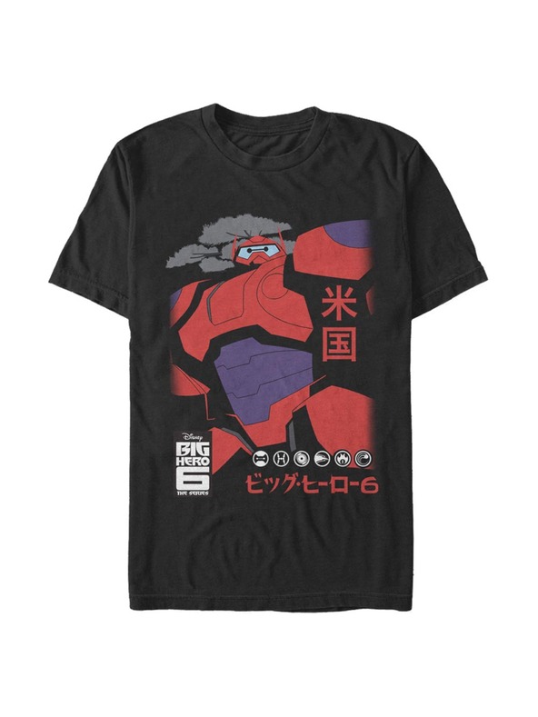 ZOOT.Fan Schwarzes Herren-T-Shirt Pixar Cool Baymax