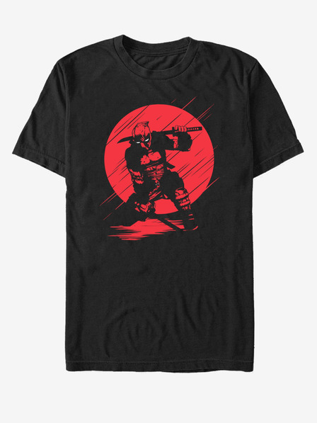 ZOOT.Fan Schwarzes Unisex T-Shirt Marvel Silhouette Deadpool