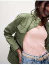Marks & Spencer T-Shirt mit ovalem Ausschnitt und hohem Baumwollanteil Marks & Spencer rosa