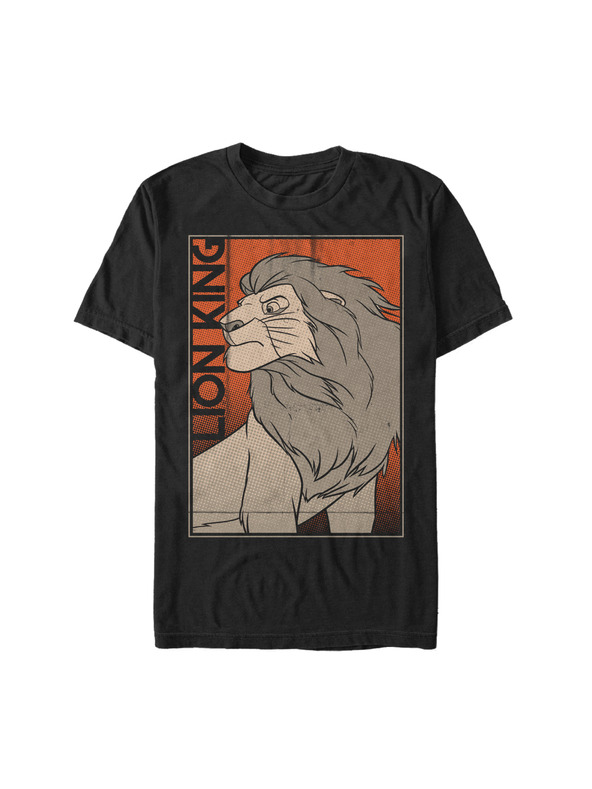 ZOOT.Fan Schwarzes Herren Disney Comic King T-Shirt