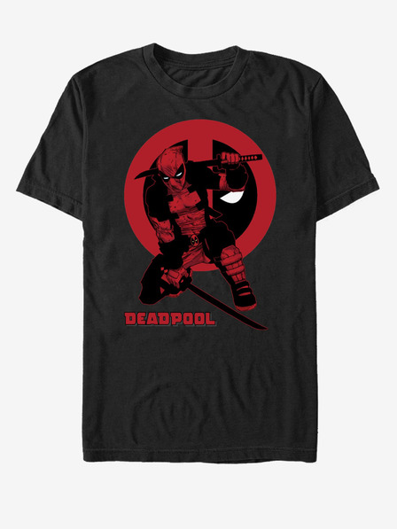 ZOOT.Fan Schwarzes Unisex T-Shirt Marvel Samurai Deadpool