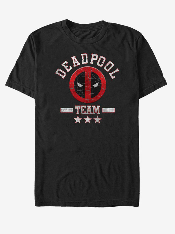 ZOOT.Fan Schwarzes Unisex-T-Shirt Marvel Deadpool Team Stuff