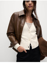 Marks & Spencer Lockerer Pullover mit V-Ausschnitt und Textur, mit hohem Baumwollanteil von Marks & Spencer beige