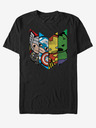 ZOOT.Fan Schwarzes Unisex-T-Shirt Marvel Chevron Avenge