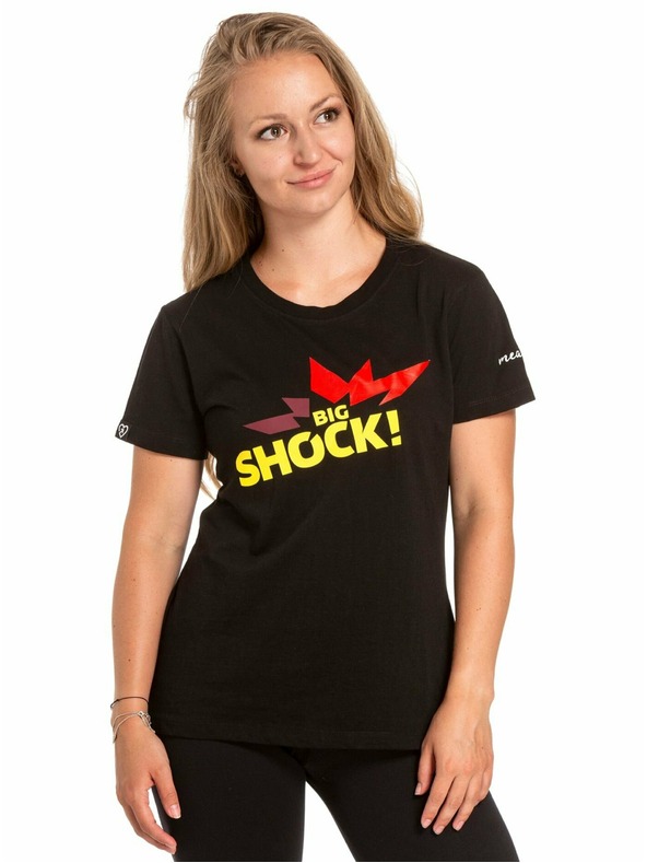 Meatfly Meatfly Damen-T-Shirt Big Shock! Black | Schwarz | Größe