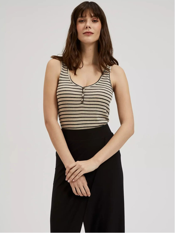 Moodo Damen-Tank-Top beige MOODO