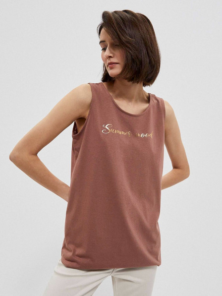 Moodo Braunes Damen-Tank-Top Moodo